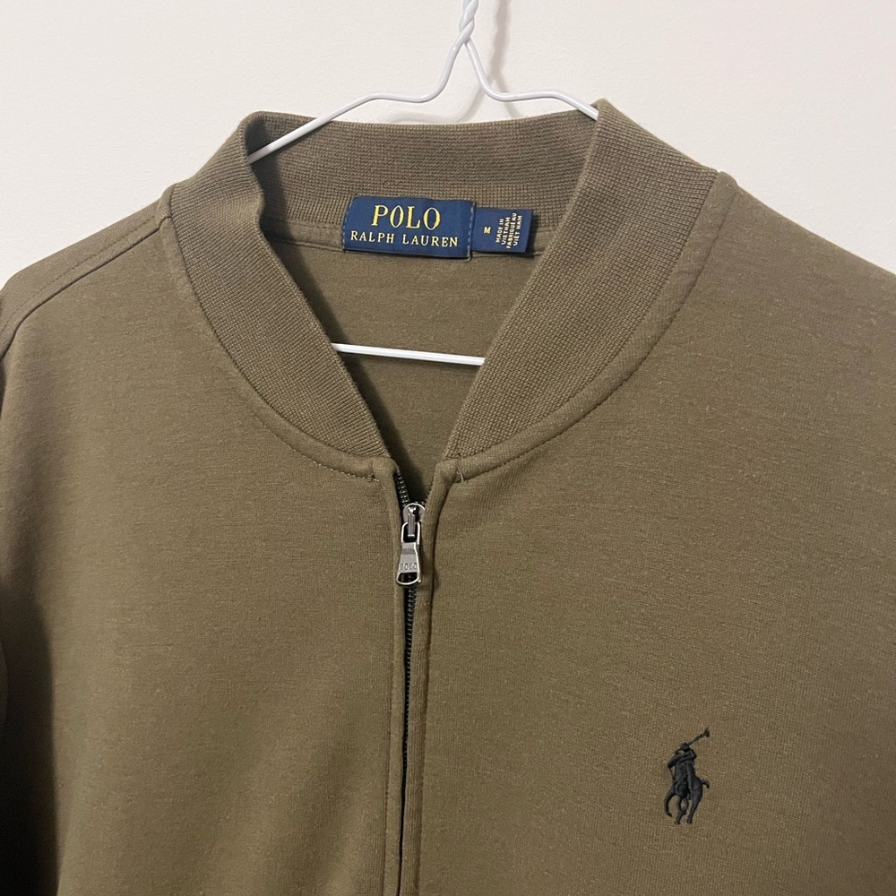 Polo Ralph Lauren Army Green Zip-Up Jacket image 2